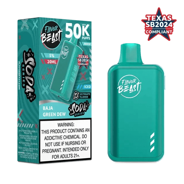 Flavor Beast XBM50 Disposable | 50K Puffs, 3 Power Modes Big D Vapor Flavor Beast XBM50 Disposable | 50K Puffs, 3 Power Modes Big D Vapor