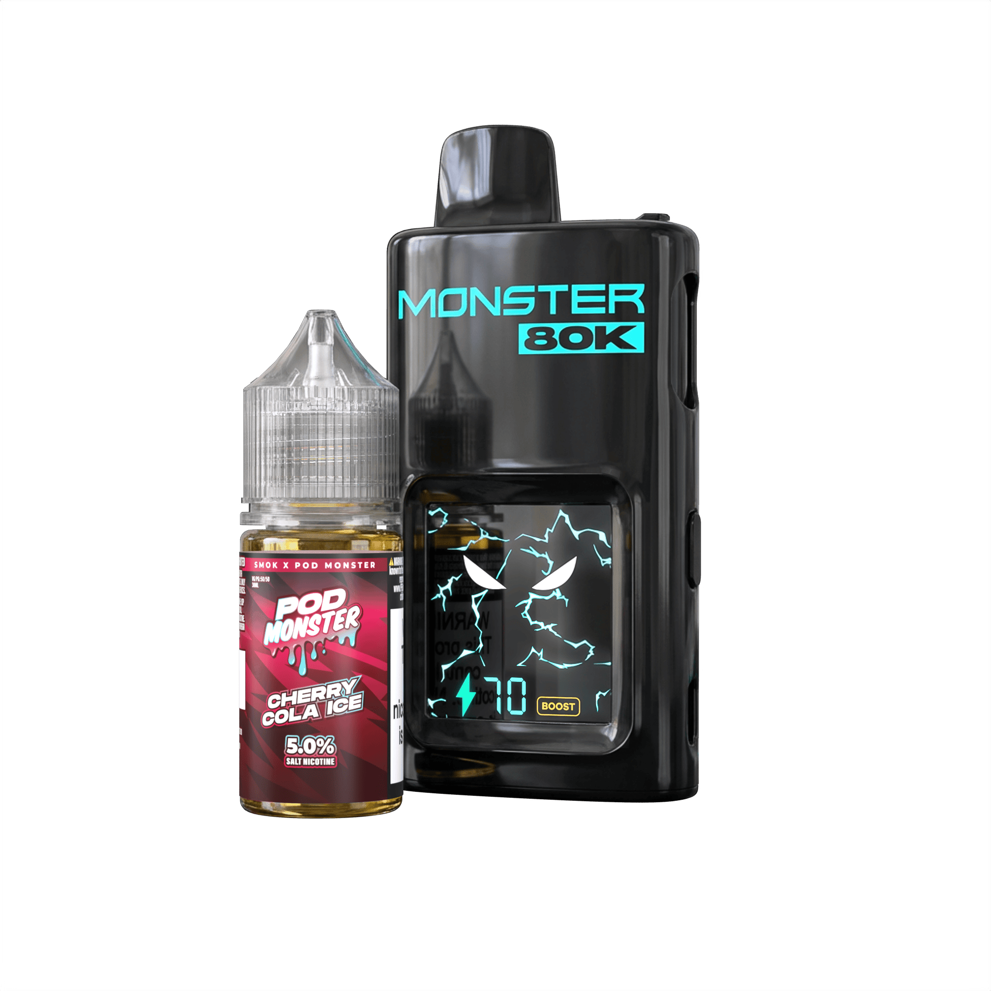 Pod Monster X Smok 80K Refillable Disposable | Big D Vapor Pod Monster X Smok 80K Refillable Disposable | Big D Vapor