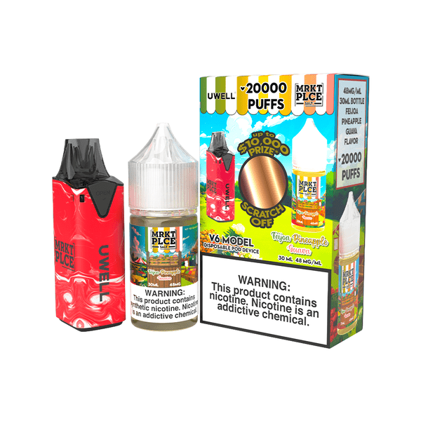 Uwell V6 Refillable Disposables + 30mL Juice Combo | Big D Vapor