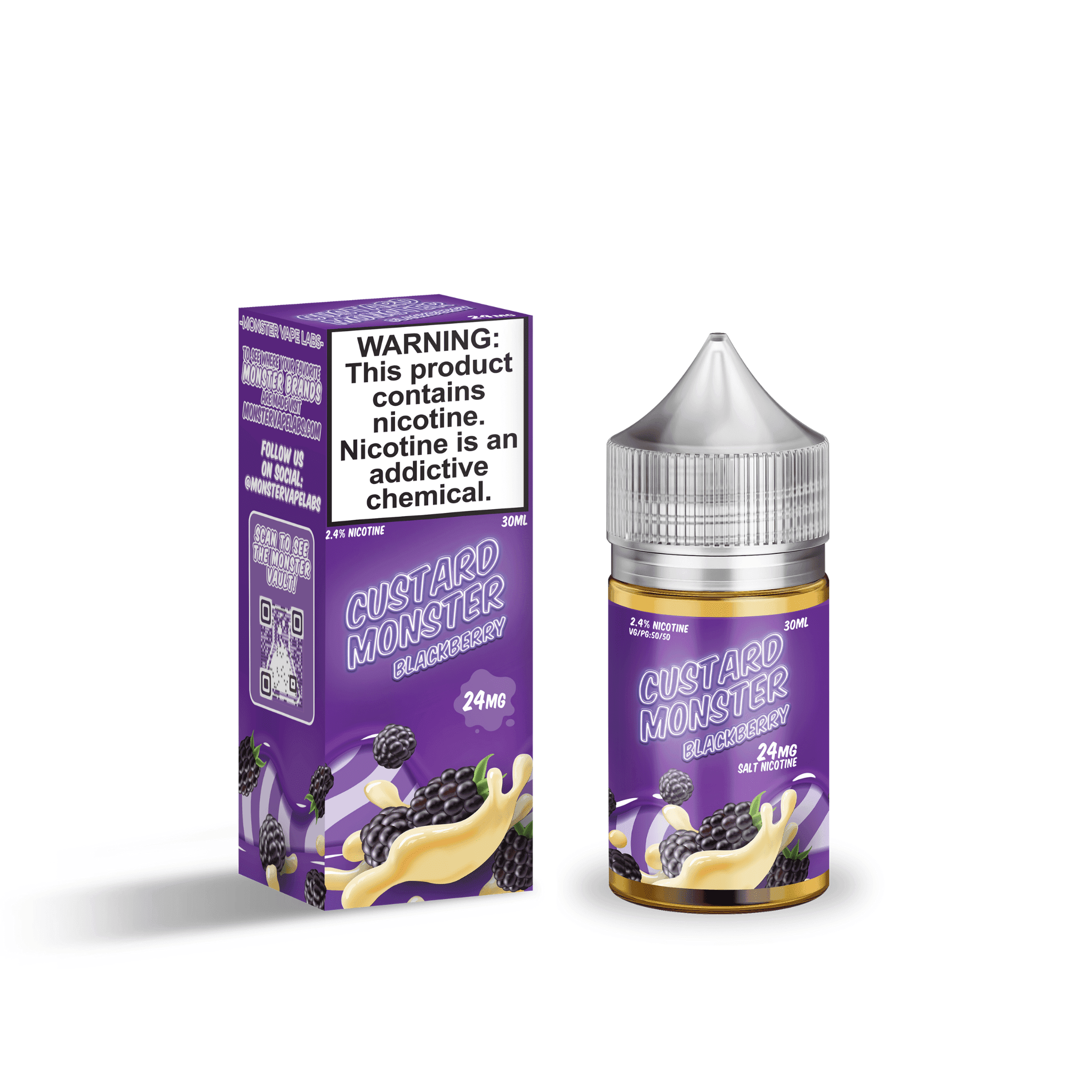 Blackberry SALT - Custard Monster - 30mL