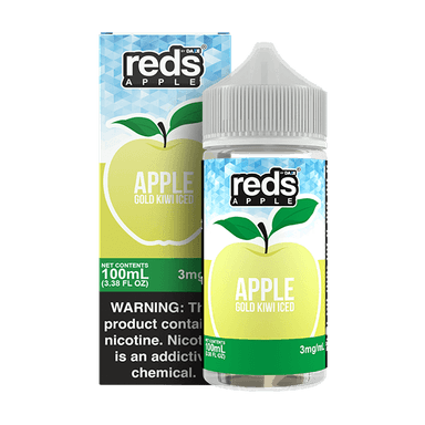 Red's Apple E-Juice by 7 Daze - 100mL — Apple Gold Kiwi ICED