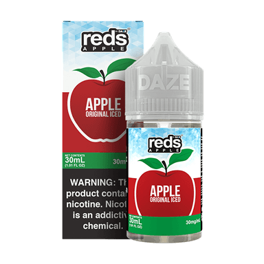 Red's Apple E-Juice by 7 Daze Salt - 30mL — Apple Original ICED