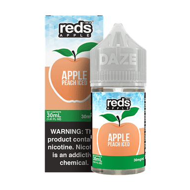 Red's Apple E-Juice by 7 Daze Salt - 30mL — Apple Peach ICED