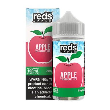 Red's Apple E-Juice by 7 Daze - 100mL — Apple Strawberry ICED