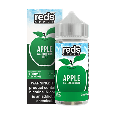 Red's Apple E-Juice by 7 Daze - 100mL — Apple Watermelon ICED