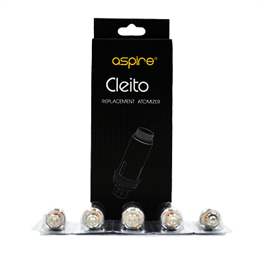 Aspire Cleito replacement vape coils, cylindrical metal and wick components for Aspire Cleito atomizer, designed for flavor and vapor production