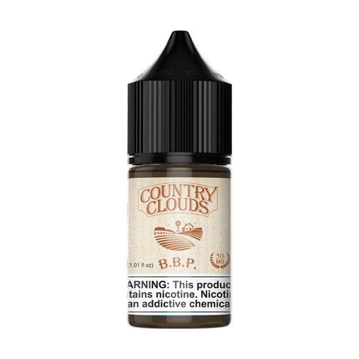 Banana bread pudding SALT e-liquid by Country Clouds in a 30mL bottle, featuring rich banana and baked dessert flavors.
