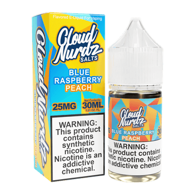Cloud Nurdz Salt - 30mL — Blue Raspberry Peach