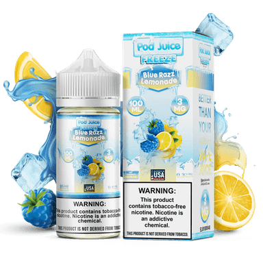 Pod Juice - 100mL — Blue Razz Lemonade FREEZE