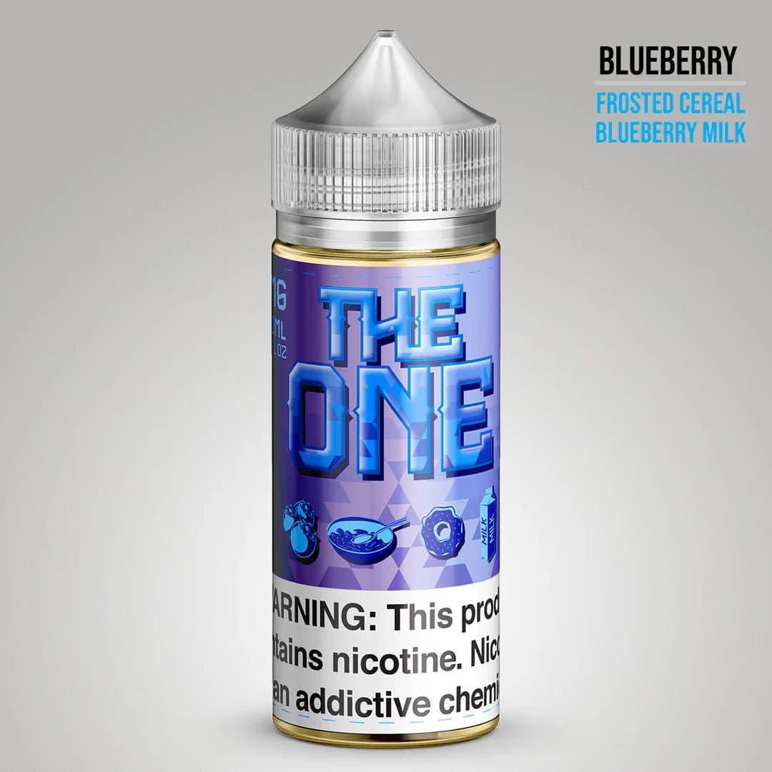 Blueberry milk donut cereal e-liquid by Beard Vape Co in a 100mL bottle, featuring a creamy blueberry and donut flavor profile.