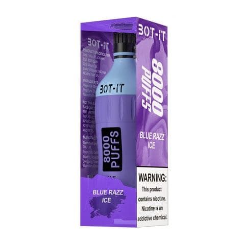 BOT IT 8K Disposable vape device with sleek design, compact size, and mouthpiece for easy vaping.