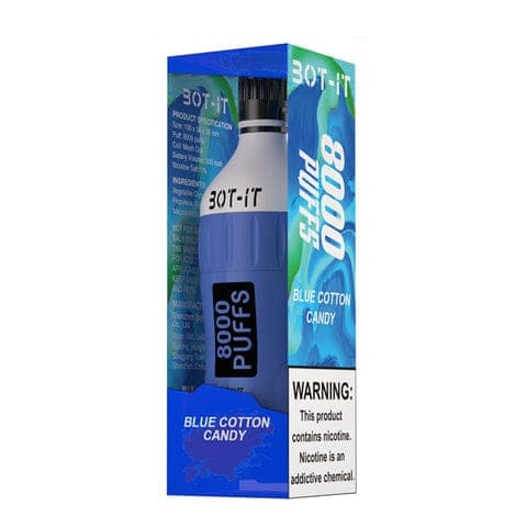 BOT-IT 8K Disposable Vape showing sleek design and mouthpiece, ideal for on-the-go vaping.