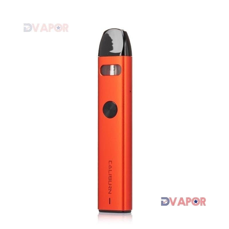Uwell Caliburn A2 Pod Kit with two replacement pods and coils, showcasing sleek hardware design and included accessories.