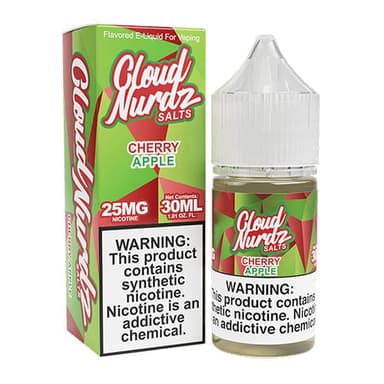 Cloud Nurdz Salt - 30mL — Cherry Apple