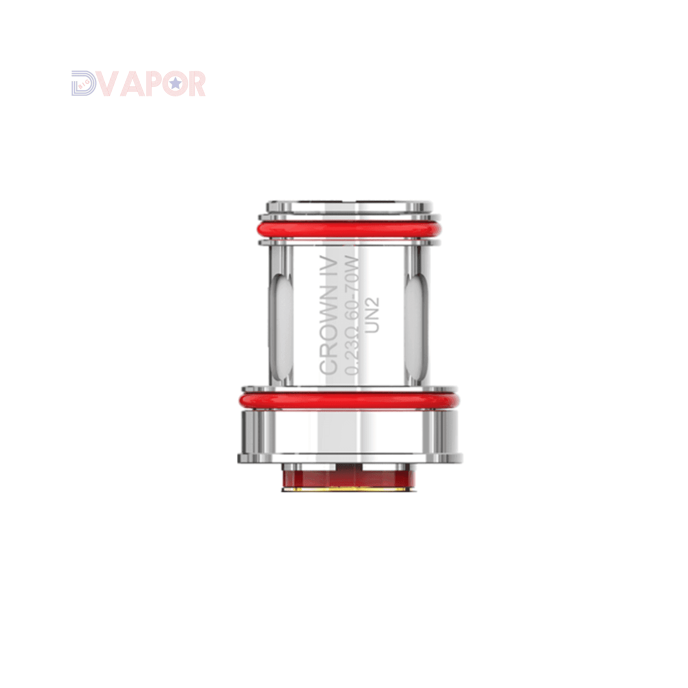 UWELL Crown IV replacement coils, 4-pack, vape part designed for use with Crown 4 vaporizer device.