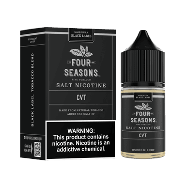 Four Seasons Black Label Salt - 30mL — Custard Vanilla Tobacco (CVT)