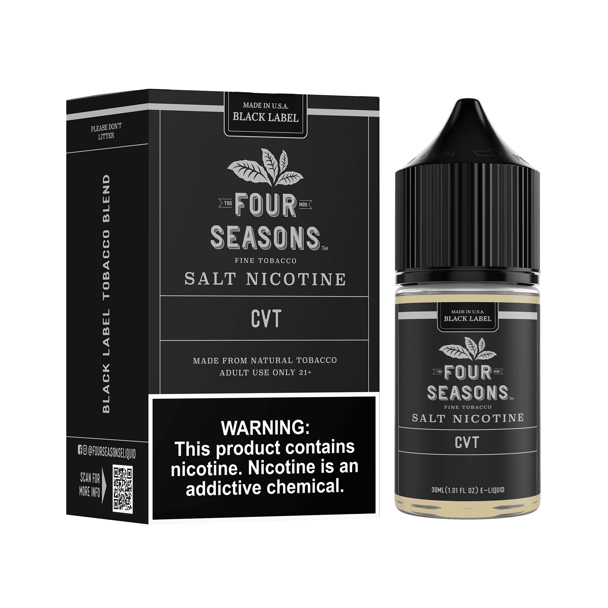 Custard Vanilla Tobacco (CVT) SALT - Four Seasons - 30mL