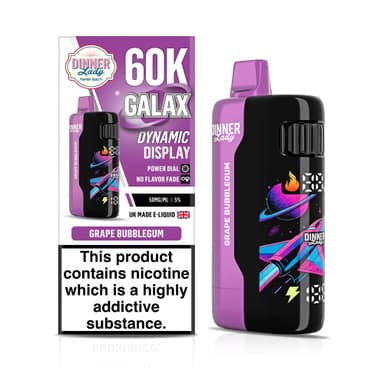 Dinner Lady Galax 60K Disposable — Grape Bubblegum