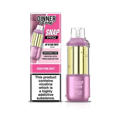 Dinner Lady Snap Pro 35K Disposable Pods — Sour Pink Dust