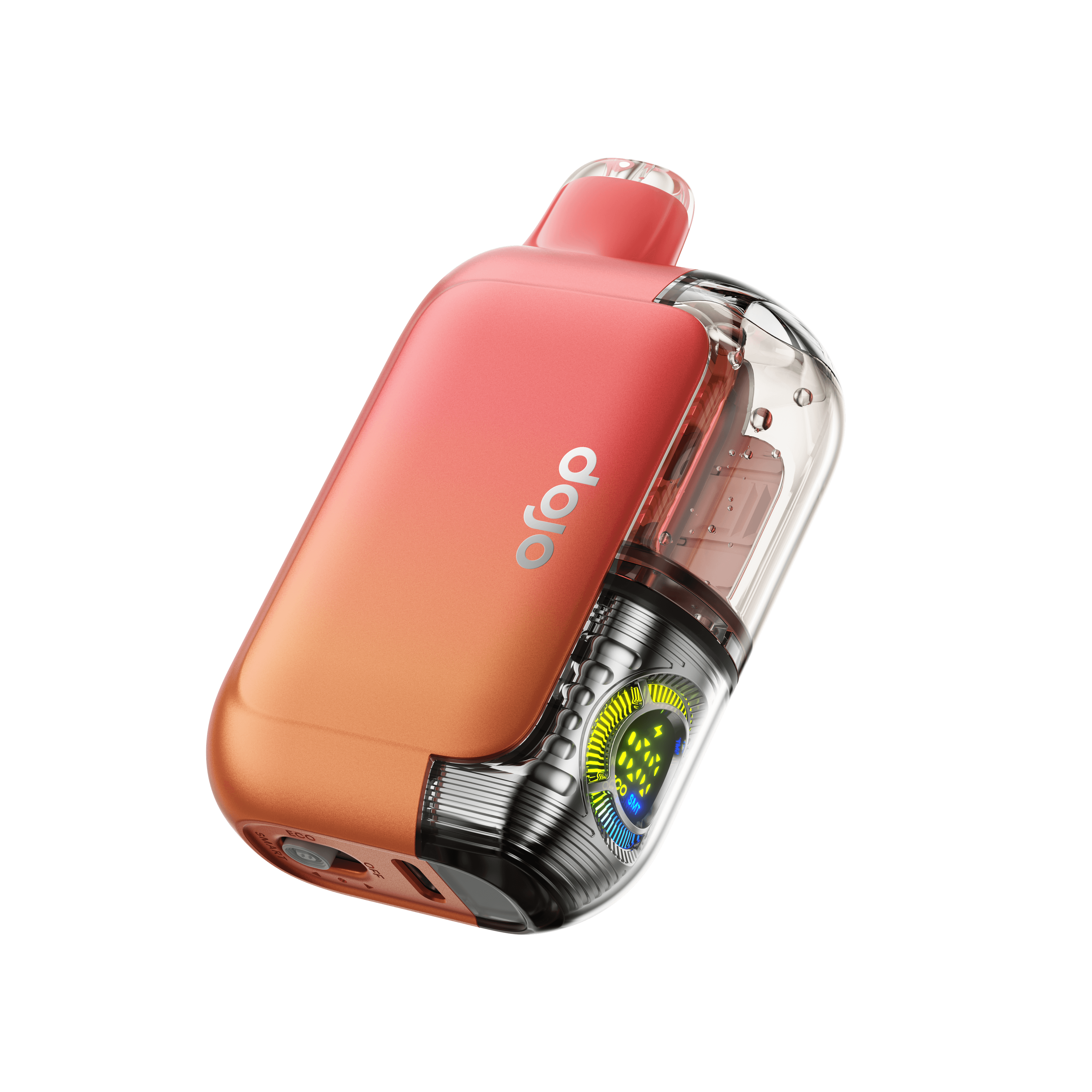 DOJO Purex 60K disposable vape with strawberry ice flavor, showing the sleek vape device with strawberry and ice imagery.