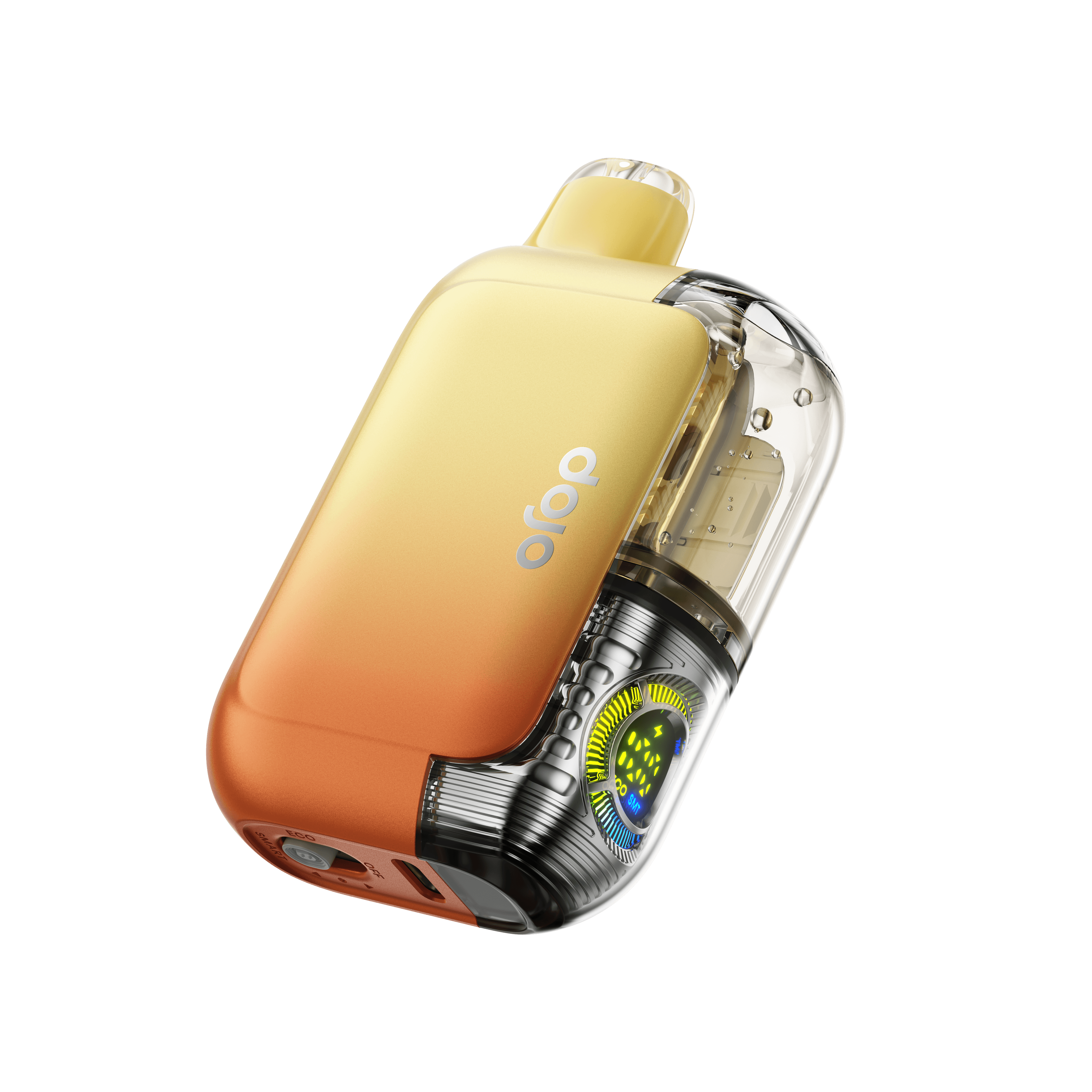 DOJO Purex 60K disposable vape with citrus flavor, compact design, and sleek branding, ideal for on-the-go vaping.