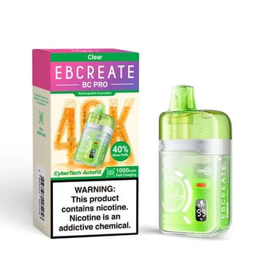 EBCREATE BC PRO 2026 | 40K Disposable — Clear