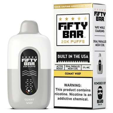 Fifty Bar 20K Disposable — Pineapple Whip (Gummy Whip) (White Series)