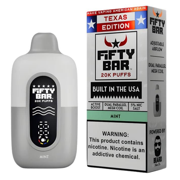 Fifty Bar 20K Disposable — Mint (Texas Edition)