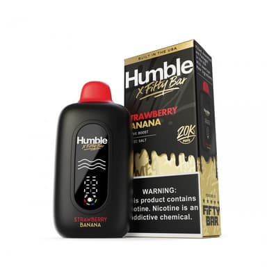 Fifty Bar 20K Disposable — Strawberry Banana (Humble X Fifty Bar)