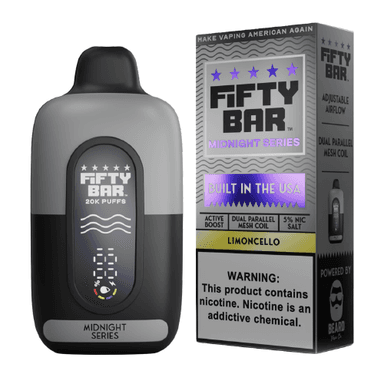 Fifty Bar 20K Midnight Series Disposable Vape — Limoncello