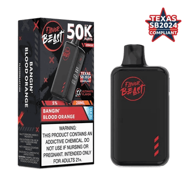 Flavor Beast XBM50 50K Disposable — Bangin' Blood Orange ICED