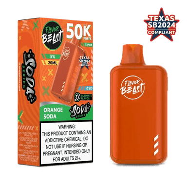 Flavor Beast XBM50 50K Disposable — Orange Soda ICED