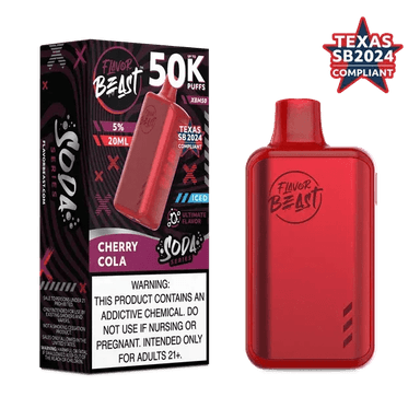 Flavor Beast XBM50 50K Disposable — Cherry Cola ICED