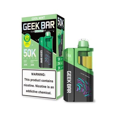 Geek Bar Clio Platinum Disposable Vape Kit – 50,000 Puffs — Cool Mint