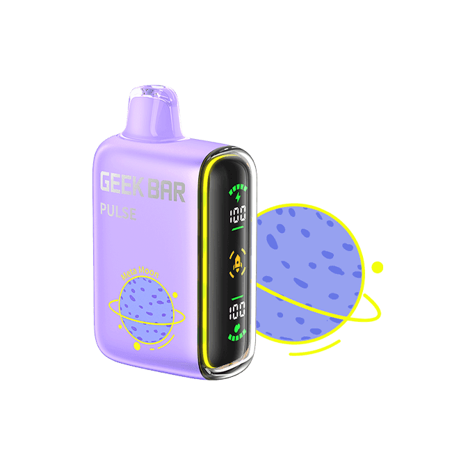 Geek Bar Pulse 15K disposable vape showing sleek design and colorful branding, designed for smooth vaping experience.