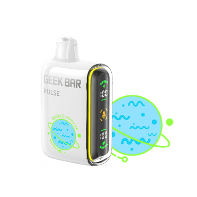 Geek Bar Pulse 15K Disposable Vape — White Gummy Ice - PLANET EDITION