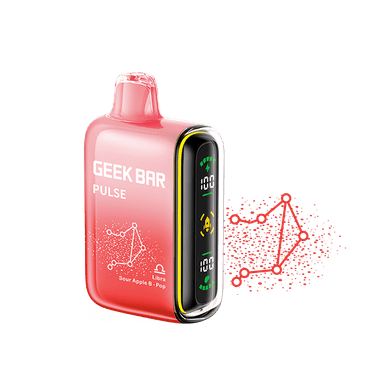 Geek Bar Pulse 15K Disposable Vape — Sour Apple Blow Pop/B-Burst - ZODIAC EDITION