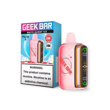 Geek Bar Pulse 2 25k Disposable — White Gummy Ice