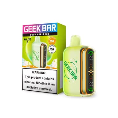 Geek Bar Pulse 2 25k Disposable — Sour Apple Ice