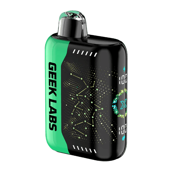 GEEK LABS Pulse X 50k NIXODINE disposable vape device with sleek design and branding, powered by COVS for long-lasting use.