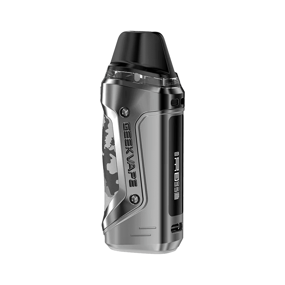GeekVape AN2 Aegis Nano 2 pod system in black with sleek design, compact hardware for vaping, featuring adjustable airflow.