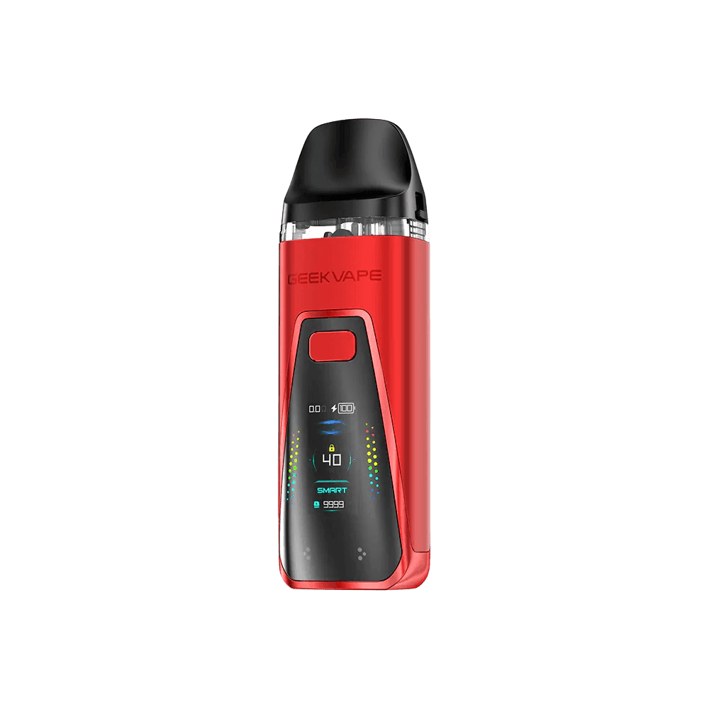 GeekVape Digi Pro 40W Pod Mod Kit showing compact hardware with adjustable wattage and sleek design.