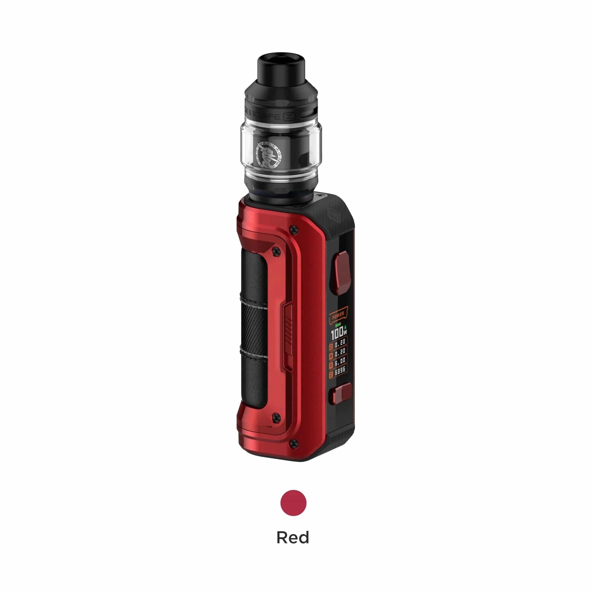 GeekVape Max100 Aegis Max 2 vape mod kit showing the durable hardware device with ergonomic design and included accessories.