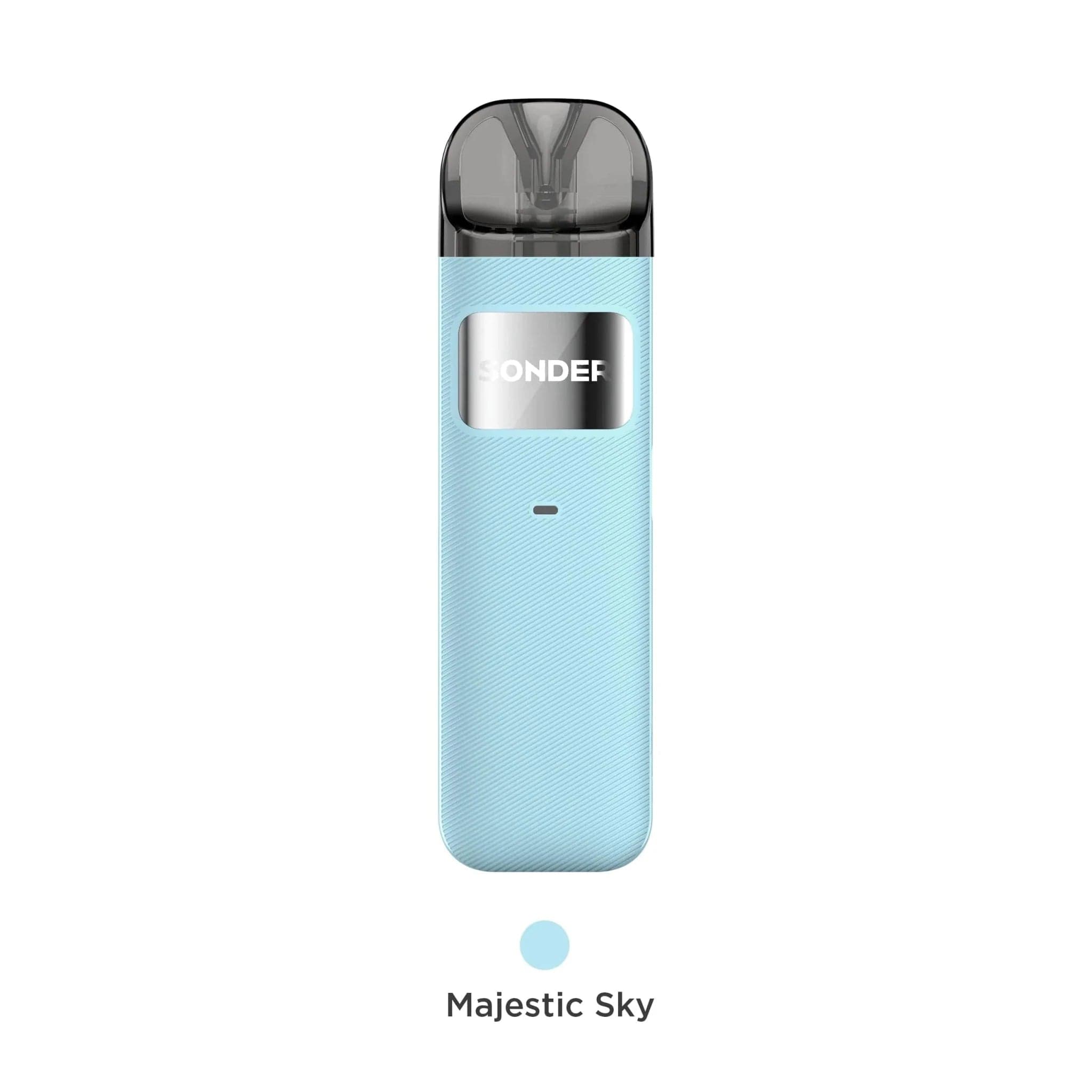 GeekVape Sonder U Pod System hardware showing sleek design and compact form factor, with mouthpiece and pod visible.