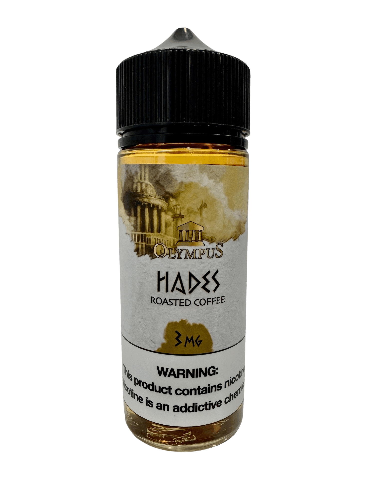 Hades Cyclops Vapor vape juice in 120mL bottle, featuring a bold flavor blend with vibrant packaging and branding.