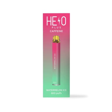 Helo Plus Caffeinated Zero Nicotine Vape | 800 Puff 0% Plus Caffeine — Watermelon Ice