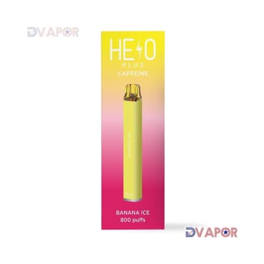 Helo Plus Caffeinated Zero Nicotine Vape | 800 Puff 0% Plus Caffeine — Banana Ice