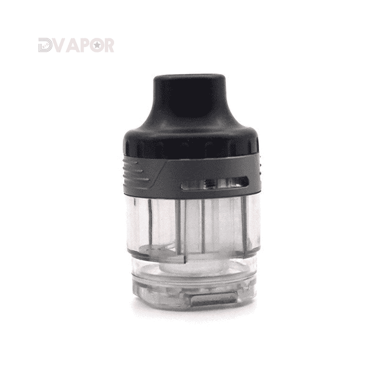 Horizon Tech Durandal replacement pod tank with 4ml capacity, clear design showing e-liquid chamber and mouthpiece.
