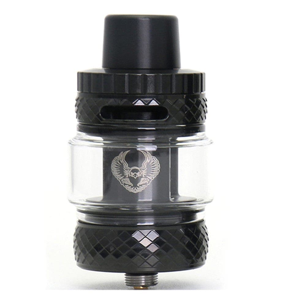 HorizonTech Sakerz Master Sub-Ohm Tank vape part with glass chamber and adjustable airflow for sub-ohm vaping.