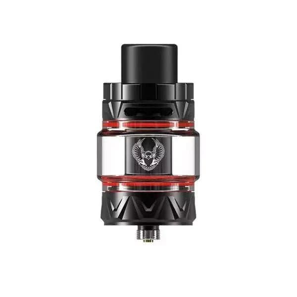 HorizonTech Sakerz Sub-Ohm Tank vape part with glass chamber, metal accents, and adjustable airflow for sub-ohm vaping.